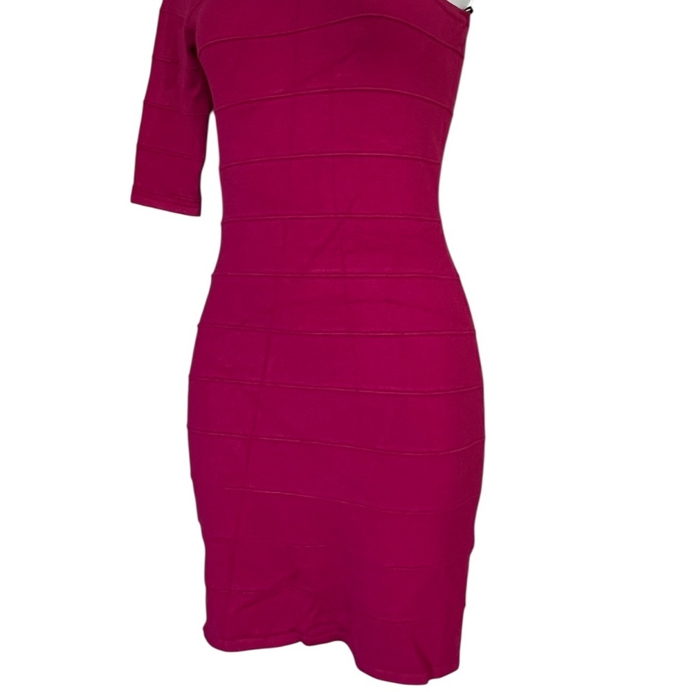 Forever 21 | One Shoulder Bodycon Dress | Magenta - Picture 5 of 5
